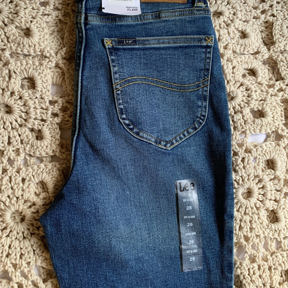 Lee high rise flares NWT